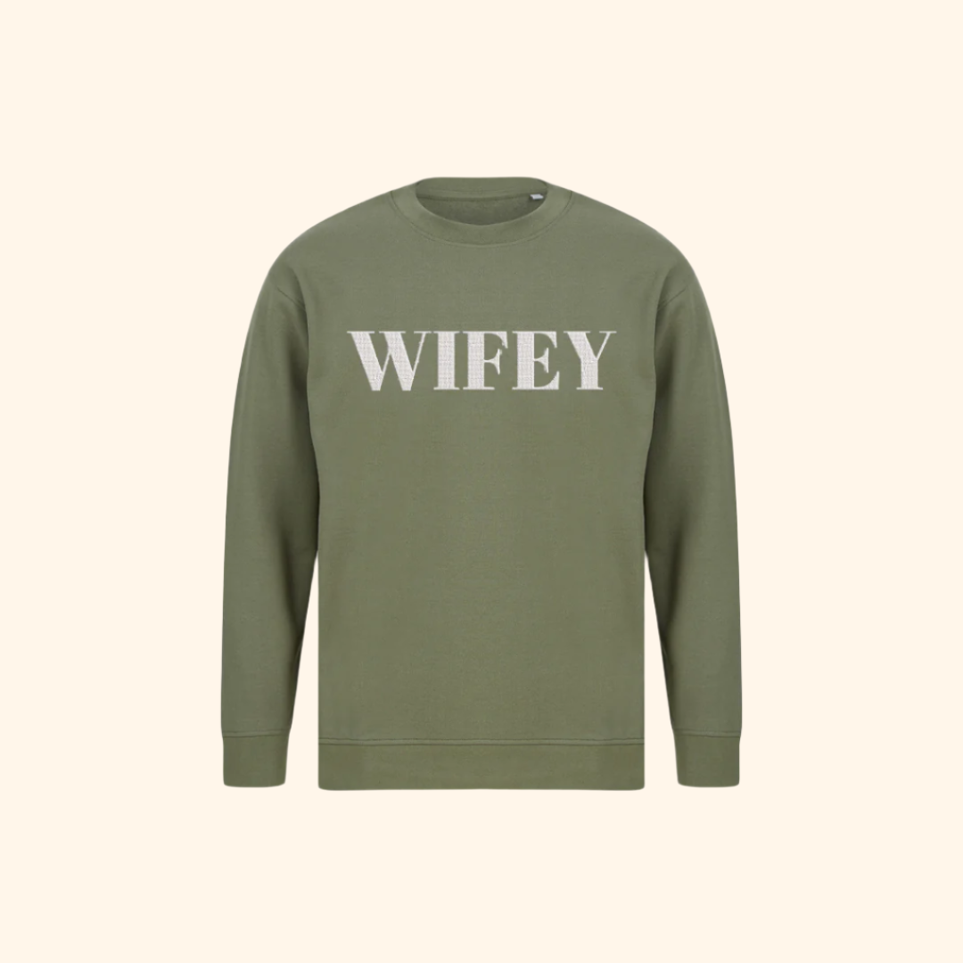 Personalised Wedding Party Sweatshirts: Bride, Bridesmaid & Hubby
