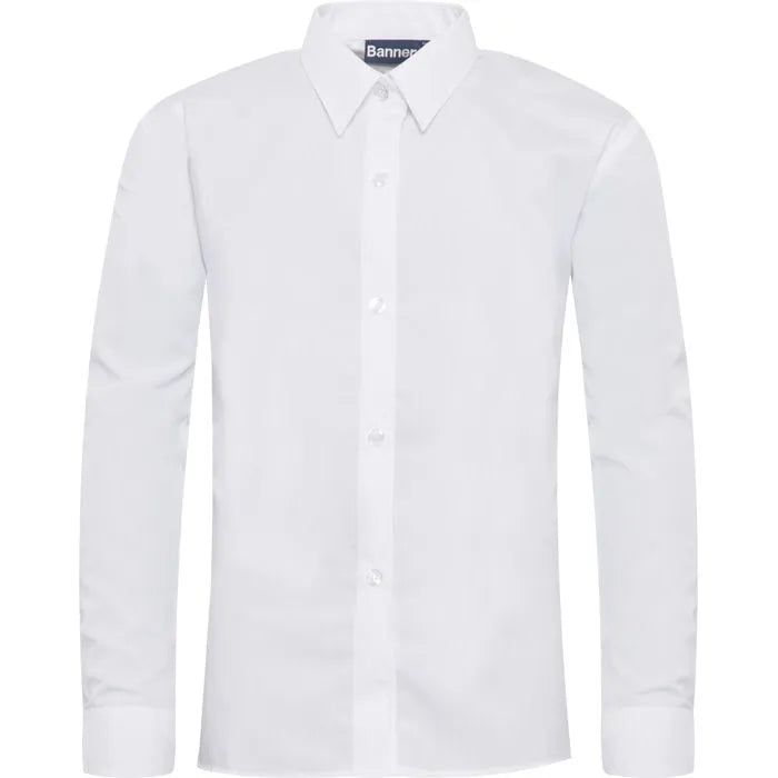 Slim Fit Long Sleeve Blouse -Twin pack - White