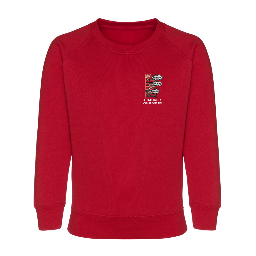 Chaucer JUNIOR School-Sweatshirt -red-navy