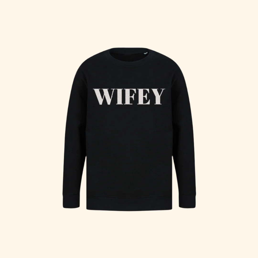 Personalised Wedding Party Sweatshirts: Bride, Bridesmaid & Hubby