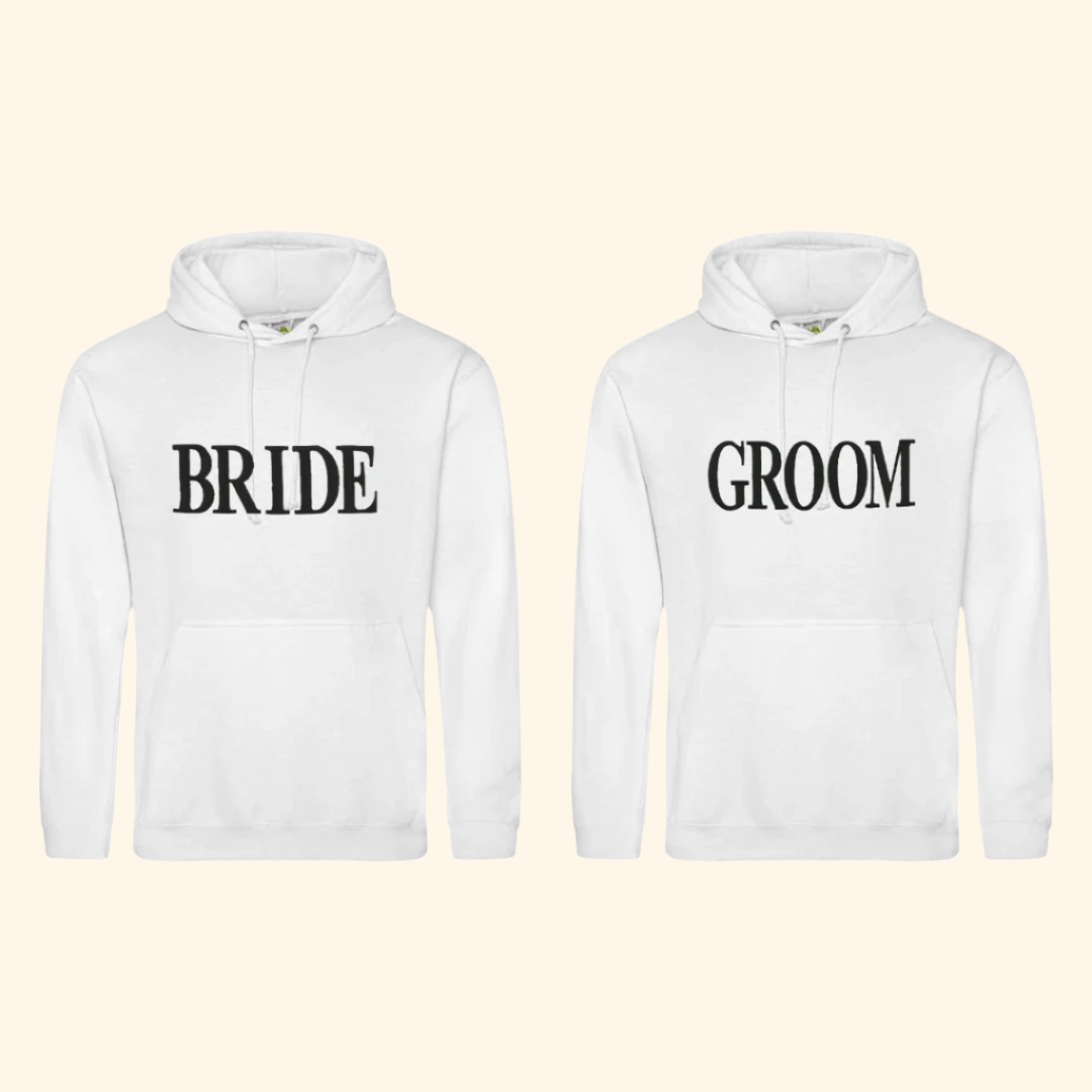 Bride & Groom Hoodie - Bride & Groom Customised