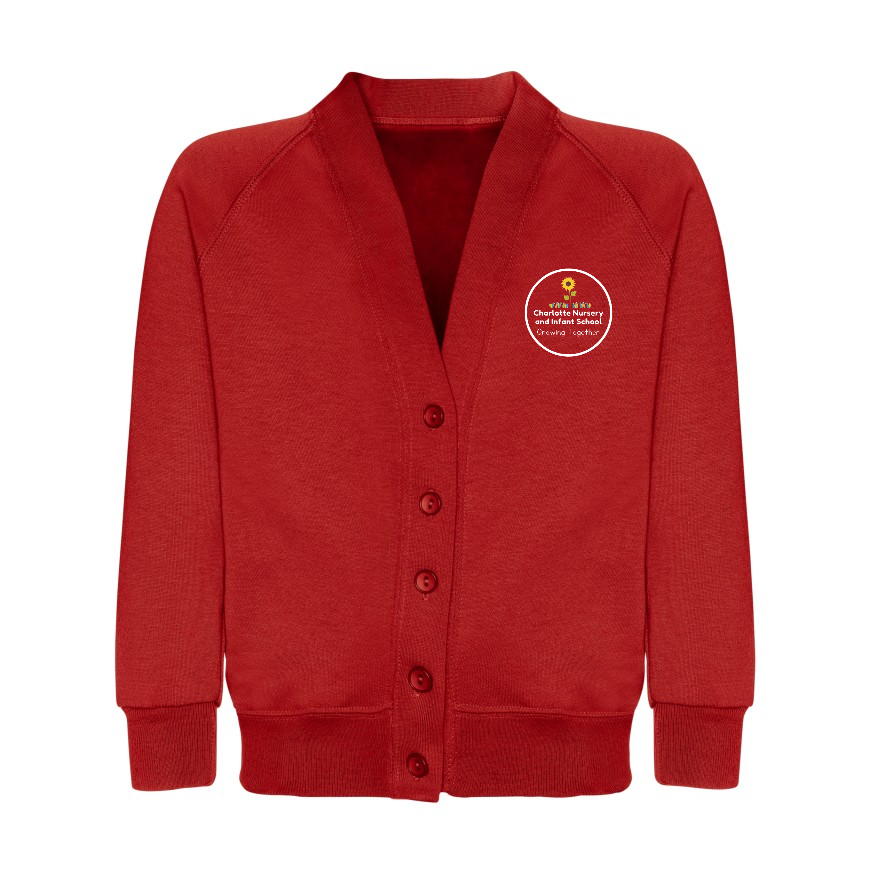Charlotte Nursery and Infant School -Cardigan -Red