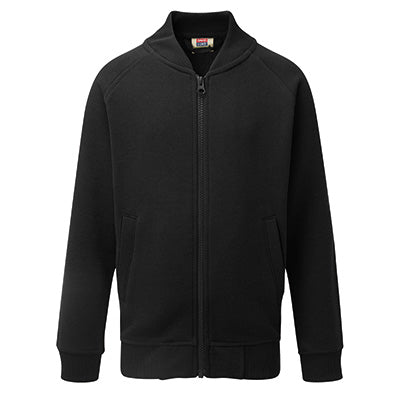 Full zip Sweatshirt -plain - Black
