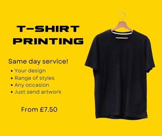 T-shirt printing - Same day service