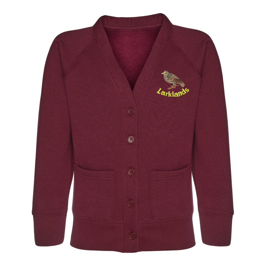 Larkland Infants - Cardigan Sweatshirt -Maroon