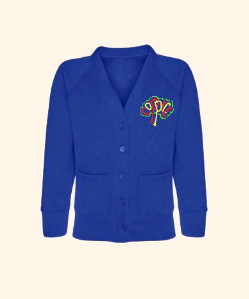 Coppice Primary School Royal Blue Cardigan Sweatshirt
