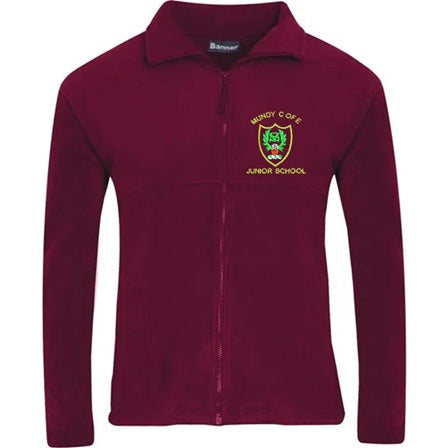 Mundy C. E. Junior School -Fleece Jacket - Maroon
