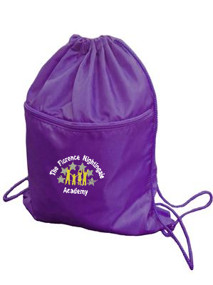 Florence Nightingale Academy -PE Kit Bag - Purple