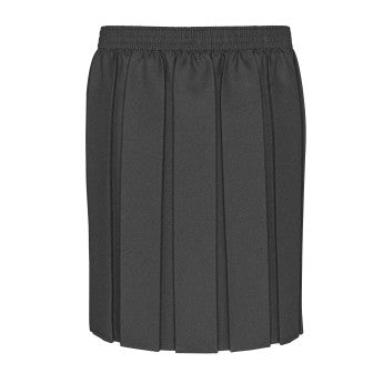 Box Pleat Skirt-Grey