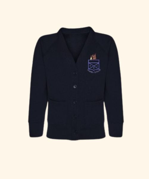 Granby School Cardigan ( front pockets)