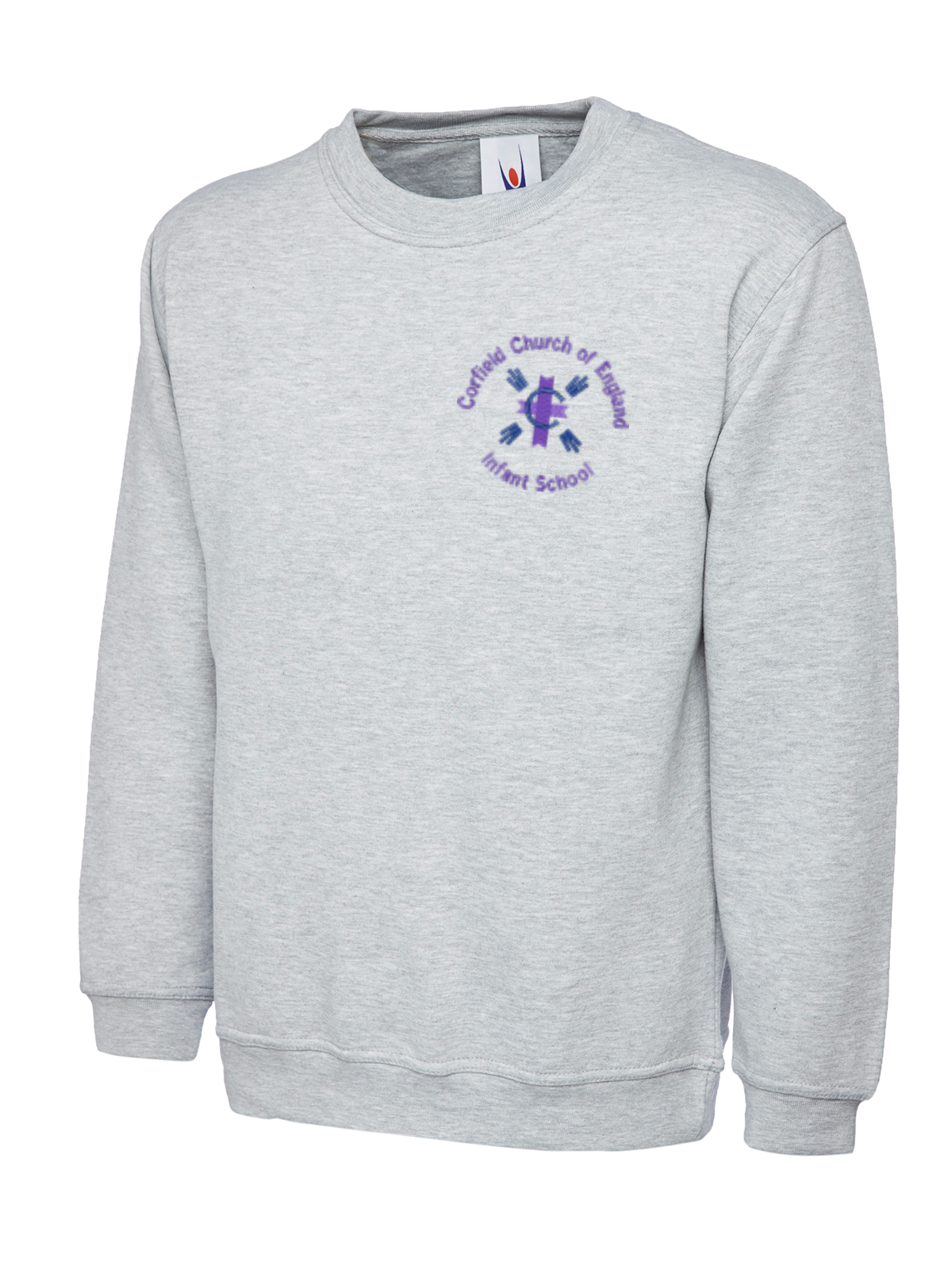 Corfield Church of England Infant School - Sweatshirt -Grey-Yellow