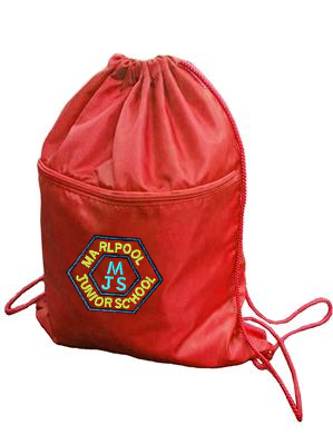 Marlpool Junior School -PE Kit Bag- Red