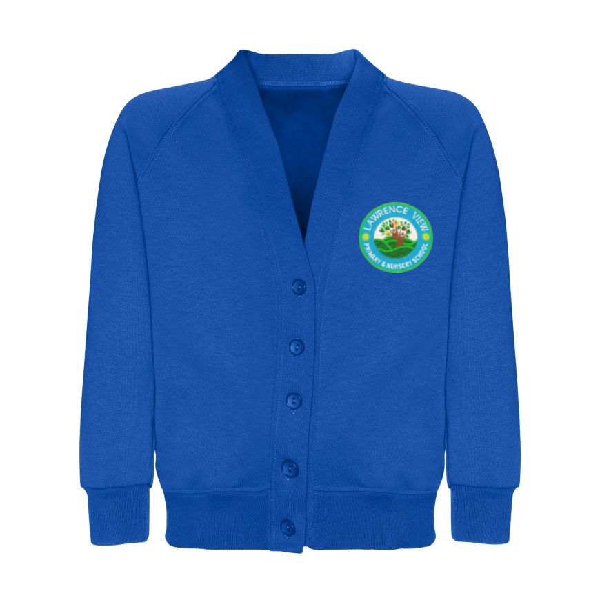 Lawrence View Primary & Nursery School - Cardigan Sweatshirt - Royal Blue