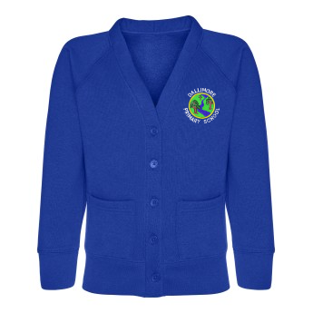 Dallimiore Primary School - Sweatshirt Cardigan with pockets - Royal Blue