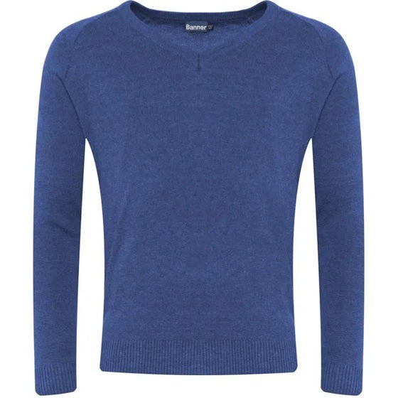 Knitted V-Neck Jumper
