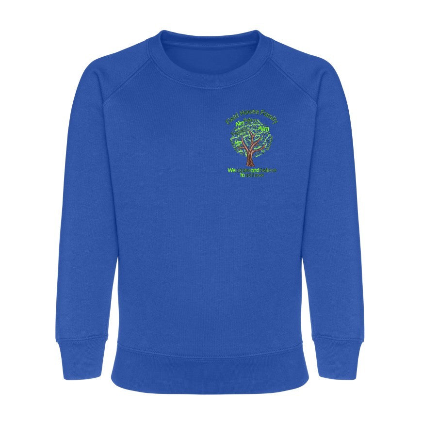 Sweatshirt - Age 2 - 14 - Field House School - Royal Blue