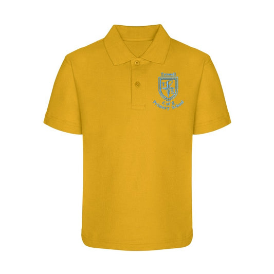 Trowell C of E Primary School - Polo Shirt - Royal Blue - Yellow