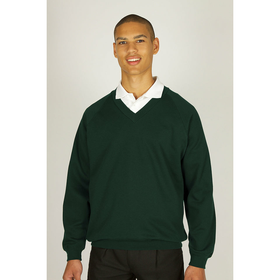 Sweatshirt - V-Neck Maroon