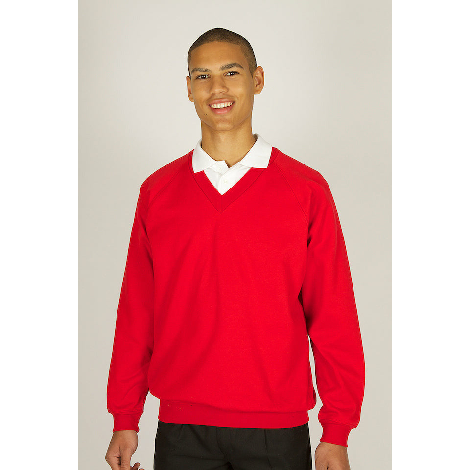 Sweatshirt - V-Neck Maroon