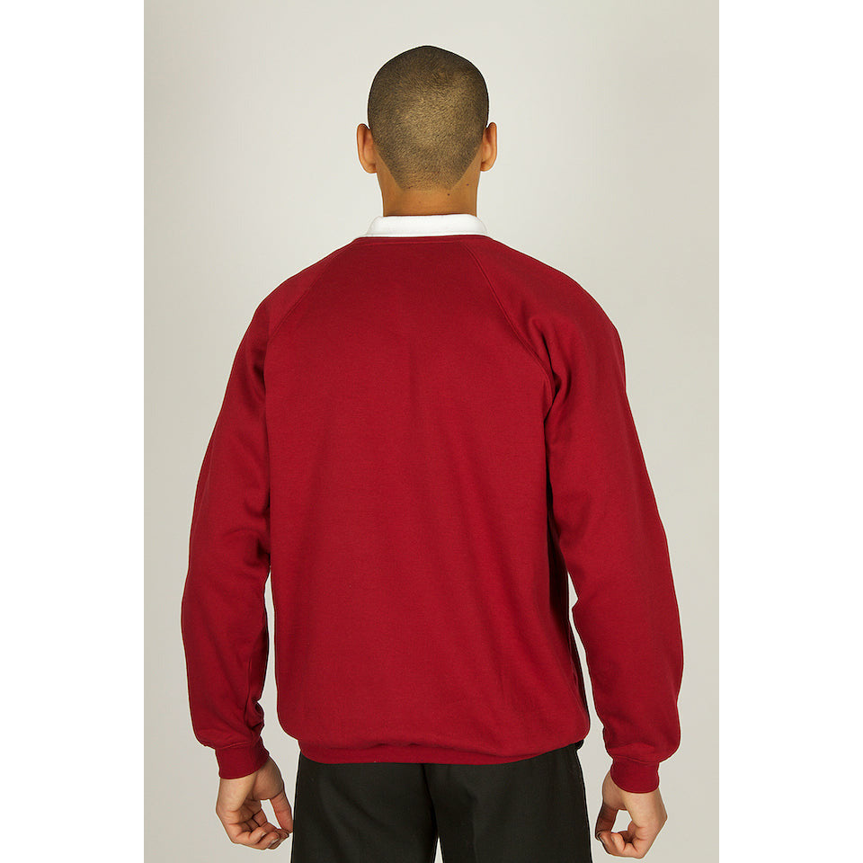 Sweatshirt - V-Neck Maroon