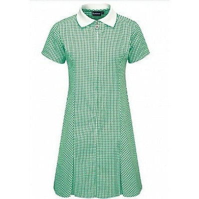Gingham Dress - Avon Green