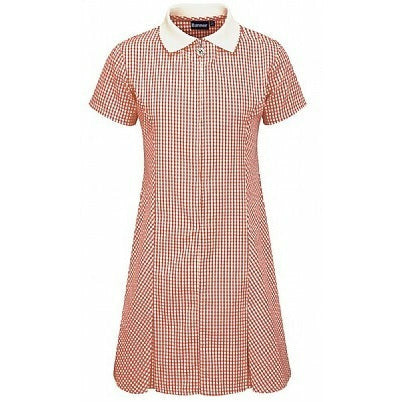 Gingham Dress - Avon Red
