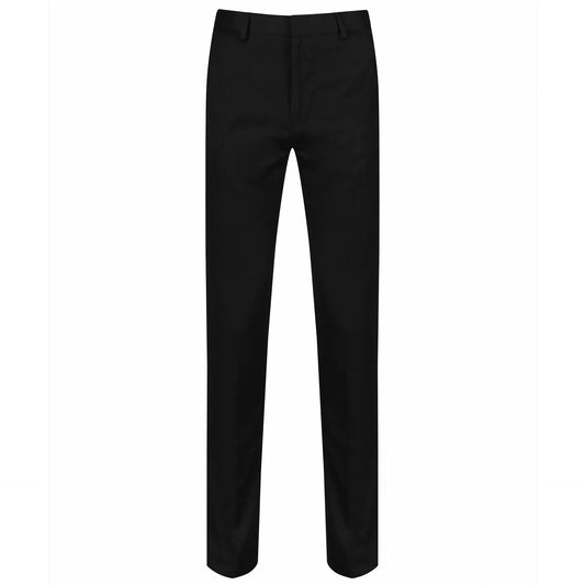senior boys slim cut trouser black