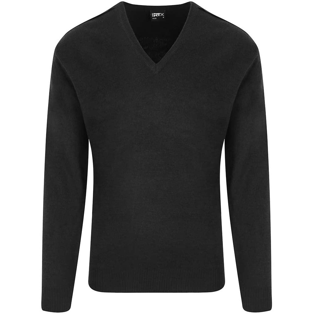 Pro RTX Pro Acrylic V Neck Sweater - Black