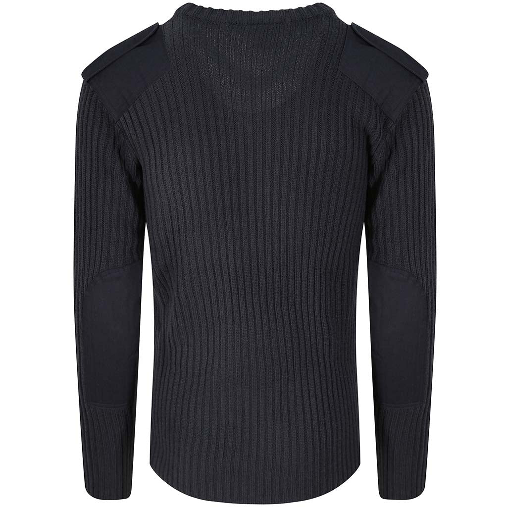 Pro RTX Pro Acrylic Security V Neck Sweater - Navy