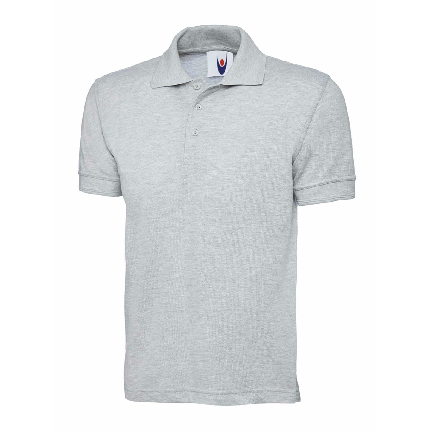 Heather grey essential polo