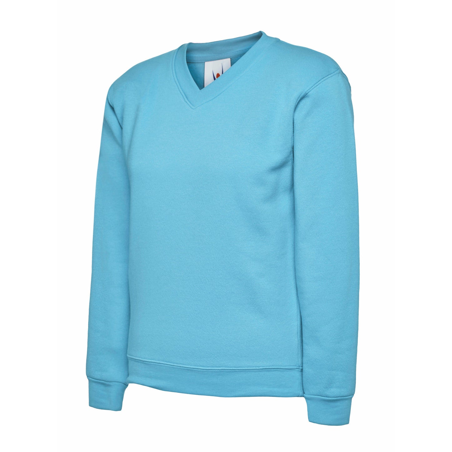 Childrens V Neck Sweatshirt Sky Blue