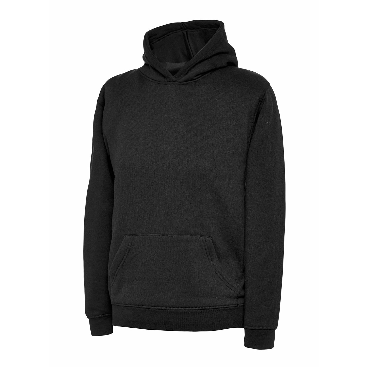 Hoodie - Age 3 - 13 - Plain - Black