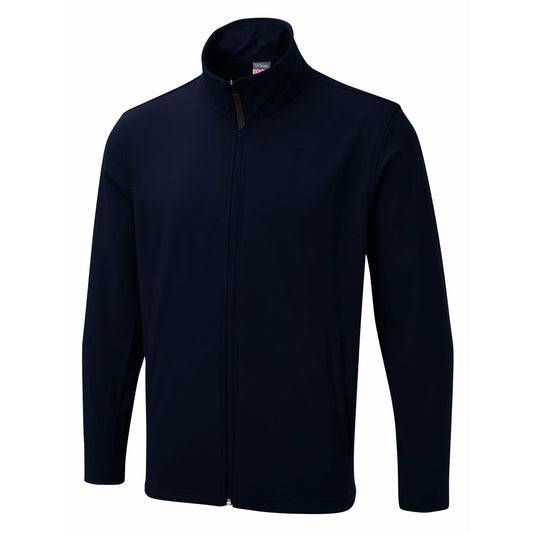 UX navy full zip softshell