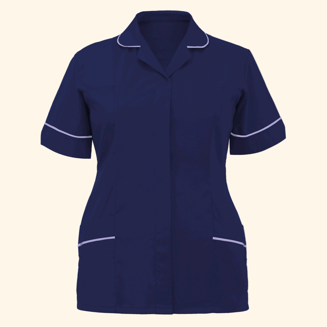 CLASSIC TUNIC: LADIES - NAVY / Lillac