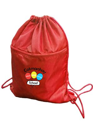 Cotmanhay Infant & Nursery School -PE Kit Bag -  Red