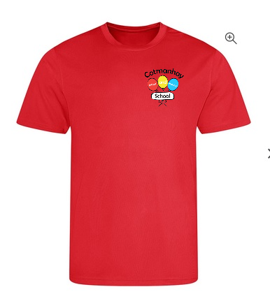 Cotmanhay Infant & Nursery School -Sports T-Shirt -  Red