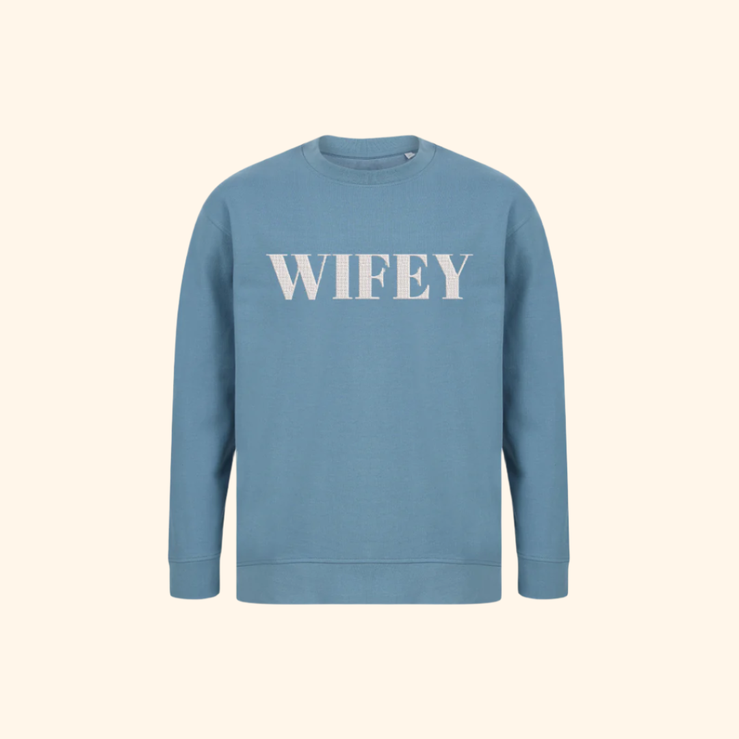 Personalised Wedding Party Sweatshirts: Bride, Bridesmaid & Hubby