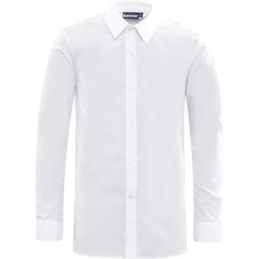 Slim Fit Long Sleeve Shirt -Twin pack - White