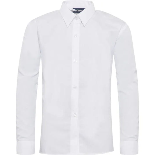 Slim Fit Long Sleeve Blouse -Twin pack - White