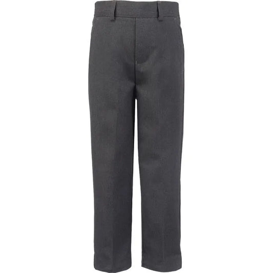 Junior Boys Relaxed Fit Trousers - Grey - Black