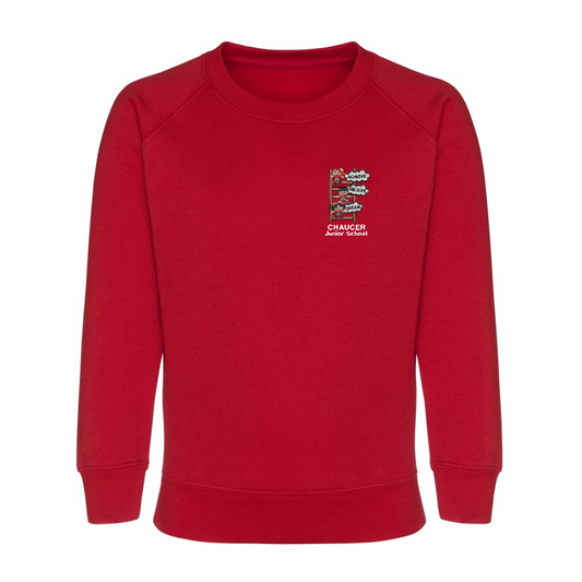 Chaucer JUNIOR School-Sweatshirt -red-navy