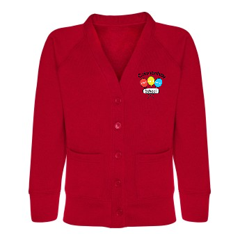 Cotmanhay Infant & Nursery School -Cardigan Sweatshirt -  Red