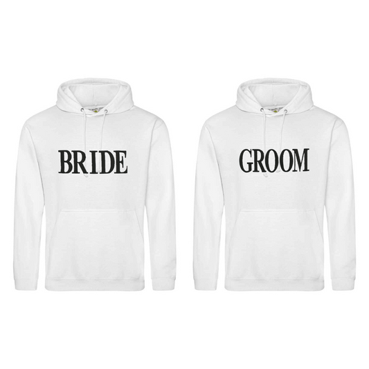 Bride & Groom Hoodie - Bride & Groom Customised