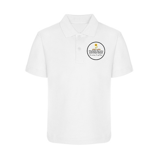 Charlotte Nursery and Infant School -Polo Shirt -  White
