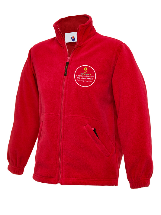 Charlotte Nursery and Infant School -Fleece Jacket -Red