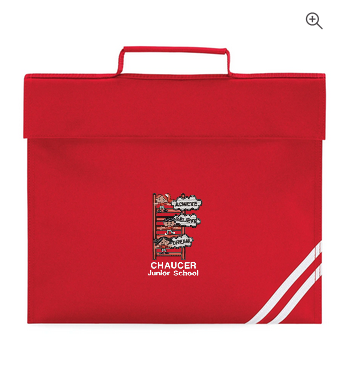 Chaucer JUNIOR School -Book Folder -red-navy