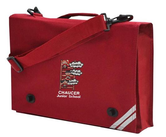 Chaucer JUNIOR School-Book Bag -red-navy