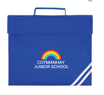 Cotmanhay Junior School -Book Folder - Royal Blue