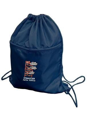 Chaucer JUNIOR School-PE Kit Bag -red-navy