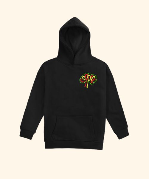 Coppice Primary School Sports Hoodie-Black-Navy